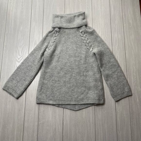 Moth Anthropologie Women's Gray Turtleneck Knit Sweater Size Small - Picture 1 of 8